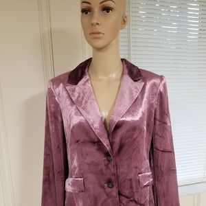 Grace Dane Lewis Shimmery Purple Blazer - size 12P